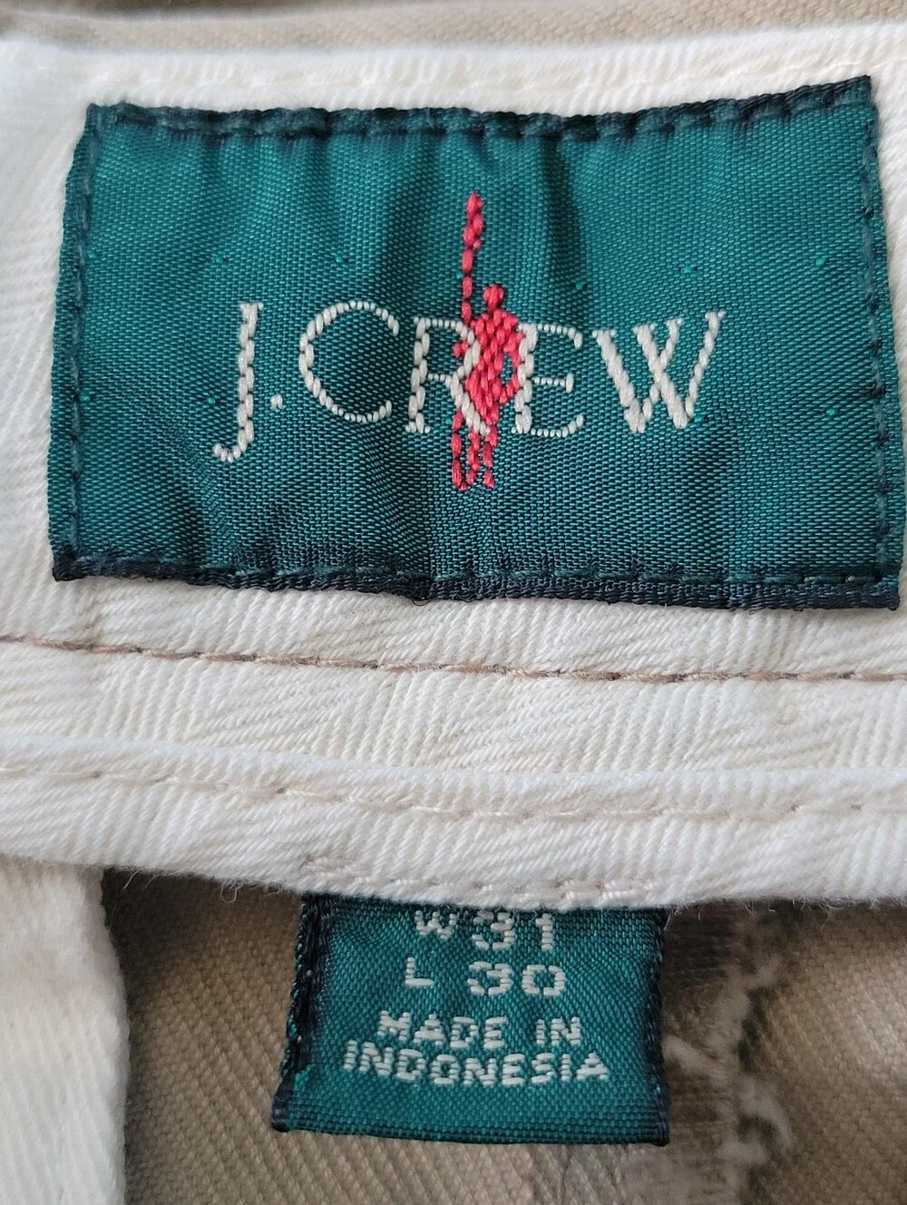 J. Crew Classic Flat Front Chino Trouser Pant Khaki 31 x 28